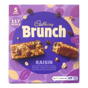 Cadbury Brunch Bar Raisin 5Bars Box
