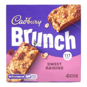 Cadbury Brunch Bar Sweet Raisins 4Bars Box