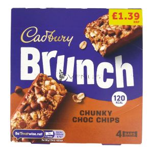 Cadbury Brunch Bar Chocolate Chip 4Bars Box 112g (4x28g)