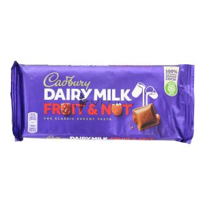 Cadbury Dairy Milk Fruit & Nut Bar Chocolate 110g