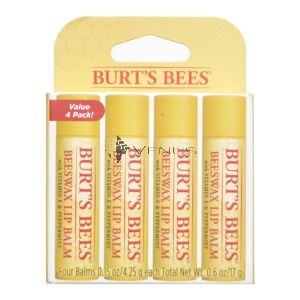 Burt's Bees Lip Balm 4x4.25g Beeswax Value Pack