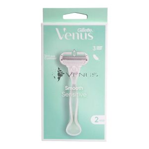 Gillette Venus Smooth Razor 1s + Cartridge 2s Sensitive Green