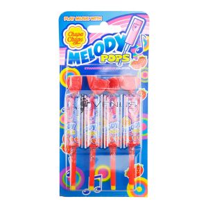 Chupa Chups Melody Pops Lollipops Strawberry Flavour 4s