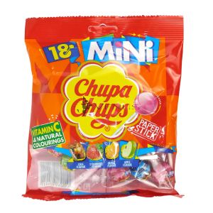 Chupa Chups Mini Lollipops Mixed Flavour 18s Packet