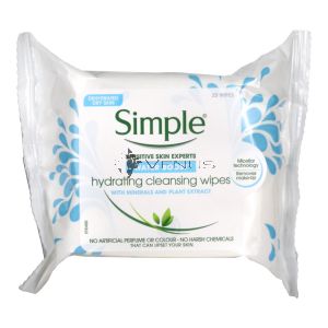 Simple Water Boost Hydrating Cleansing Wipes 25s