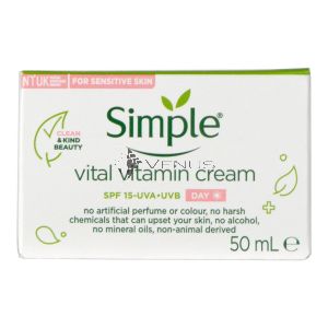 Simple Kind To Skin Vital Vitamin Day Cream 50ml SPF15