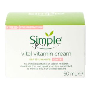 Simple Kind To Skin Vital Vitamin Day Cream 50ml SPF15