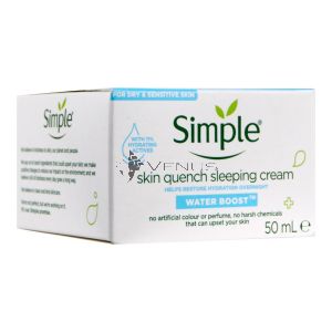 Simple Water Boost Skin Quench Sleeping Cream 50ml