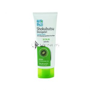 Shokubutsu Facial Foam Scrub Kiwi and Chamomile Oil 100g 