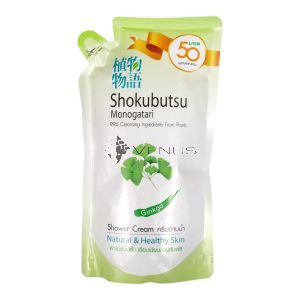 Shokubutsu Shower Cream 500ml Refill Ginkgo