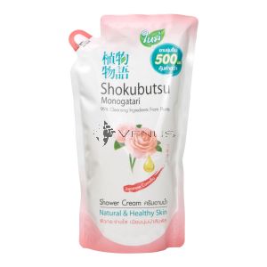 Shokubutsu Shower Cream 500ml Refill Japanese Camellia