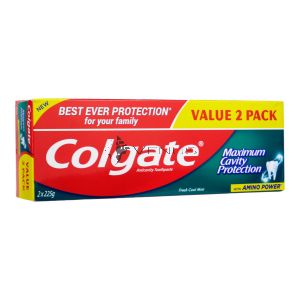 Colgate Toothpaste 2x225g Fresh Cool Mint