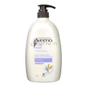 Aveeno Stress Relief Bodywash 1L Lavender Scent