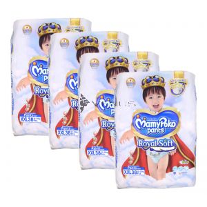 MamyPoko Royal Soft Pants (Boys)  XXL 38S (1Carton=4pack)