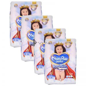 MamyPoko Royal Soft Pants (Girls)  XX-Large 38S (1Carton=4pack)