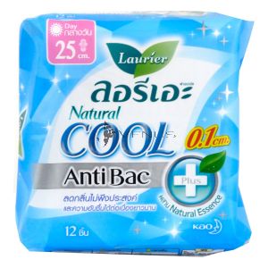 Laurier Natural Cool Day 25cm 12s Anti Bac