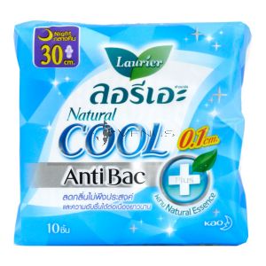 Laurier Natural Cool Night 30cm 10s Anti Bac