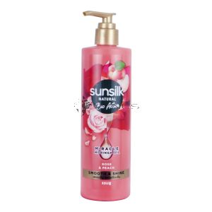 Sunsilk Natural Shampoo 380ml Smooth & Shine Miracle Moringa Oil