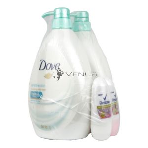 Dove Bodywash 1Lx2 Sensitive Skin+FOC
