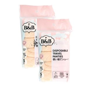 [PROMO] Belle And Bell Ladies XL-Size 5s Beige Disposable Travel Panties 100cm-105cm (2 Pack)