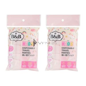 [PROMO] Belle And Bell Girl One-Size 5s Pink Kids Disposable Travel Panties (2Packs)