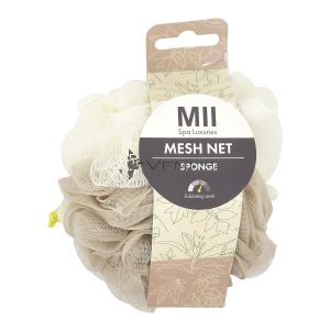 Mii 45-50g Bath Sponge With Ribbon Circle Bead & Opp Bag 1s