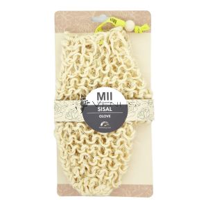 Mii Bath Gloves With Ribbon Circle Bead & Opp Bag 1s