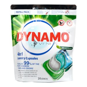 Dynamo 4in1 Laundry Capsules Refill 20s Odor Remover