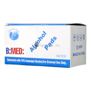 B:MED: Alcohol Pad 70% Isopropyl Alcohol 100s