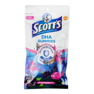 Scott's DHA Gummies 15s Blackcurrent