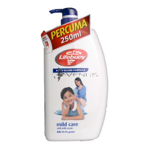 Lifebuoy Bodywash 950ml Mild Care + FOC 250ml Total 10