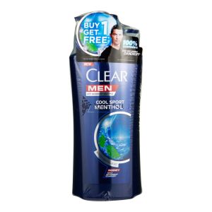 Clear Men Shampoo 650ml + 450ml Cool Sport Menthol