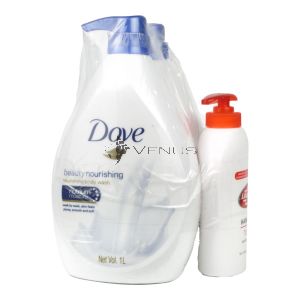 Dove Bodywash 1Lx2 Beauty Nourishing + FOC