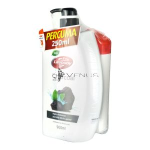 Lifebuoy Bodywash 900ml Charcoal + FOC 250ml Total 10