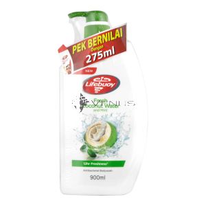 Lifebuoy Bodywash 900ml Fresh Coconut Water & Mint + Bodywash 275ml