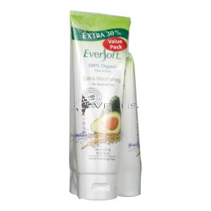 Eversoft Cleanser 130gx2 +50g Avocado & Rice Bran