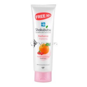 Shokubutsu Facial Foam 130g Brightening BearBerry & Orange