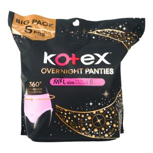 Kotex Overnight Panties Size M-L 5s