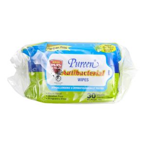 Pureen Baby Wipes 2x30s Anti-Bacterial