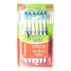Colgate Toothbrush Extra Clean Medium 6s