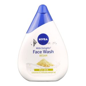 Nivea Face Wash Milk Delights 50ml Besan