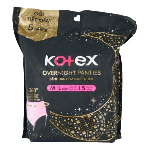 Kotex Overnight Panties Size M-L 5s