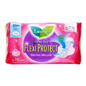 Laurier Active Day Flexi Protect Slim Wing 22cm 18s