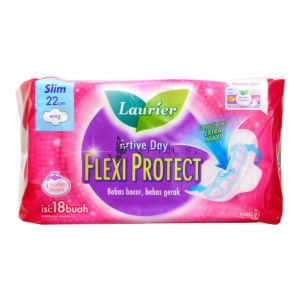 Laurier Active Day Flexi Protect Slim Wing 22cm 18s