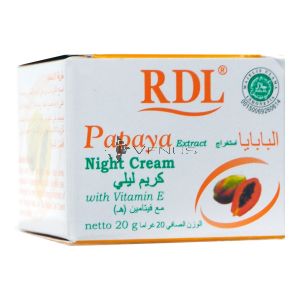 RDL Papaya Extract Night Cream 20g with Vitamin E