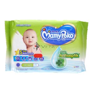 Mamypoko Antiseptic Wipes 48s Green Tea