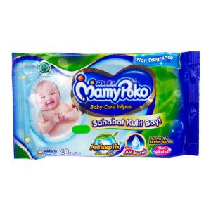 Mamypoko Baby Care Wipes 48s Green Tea Non Fragrance