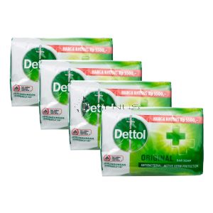 Dettol Anti-Bacterial Bar Soap (100gx4) Original