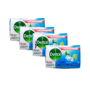 Dettol Anti-Bacterial Bar Soap (100gx4) Cool