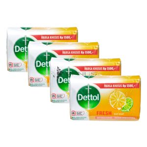Dettol Anti-Bacterial Bar Soap (100gx4) Fresh
